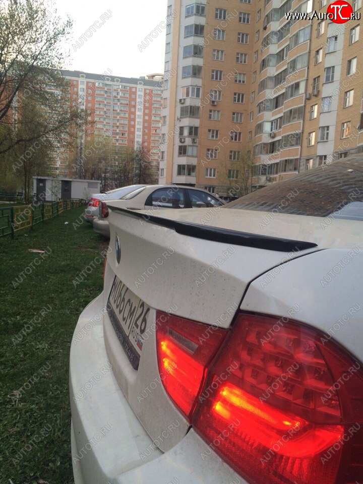 3 399 р. Лип спойлер  3 серия E90 (04-11) АВТОКРАТ  BMW 3 серия  E90 (2004-2008) седан дорестайлинг (Неокрашенный)  с доставкой в г. Краснодар