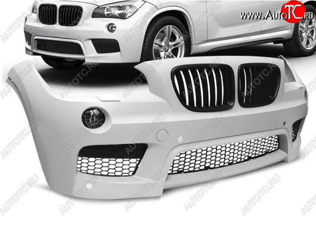 41 399 р. Передний бампер M-pakiet BMW X1 E84 (2009-2015) (Неокрашенный)  с доставкой в г. Краснодар