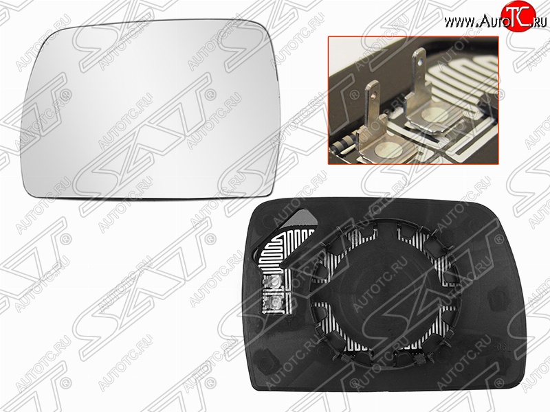 719 р. Левое полотно зеркала SAT (голубой, асферическое с обогревом) BMW X3 E83 (2003-2009)  с доставкой в г. Краснодар