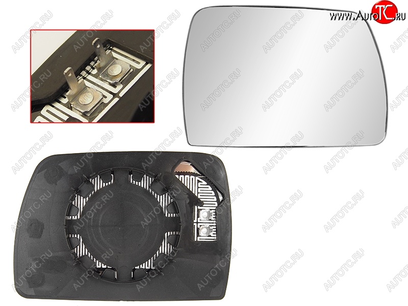 1 599 р. Правое полотно зеркала SAT (асферическое с обогревом)  BMW X3  E83 (2003-2009)  с доставкой в г. Краснодар