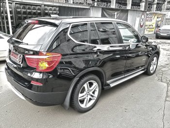 13 549 р. Подножки боковые WINBO OE Style BMW X3 F25 дорестайлинг (2010-2014)  с доставкой в г. Краснодар. Увеличить фотографию 3