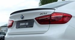 11 199 р. Лип спойлер BS BMW X6 F16 (2014-2020) (Неокрашенный)  с доставкой в г. Краснодар. Увеличить фотографию 2