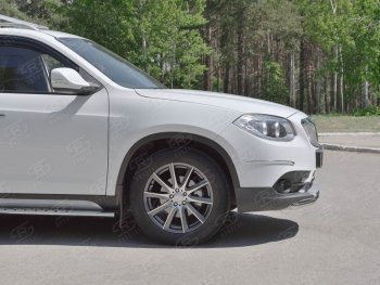 14 499 р. Одинарная защита переднего бампера из трубы d42 мм SLITKOFF  Brilliance V5 (2012-2018)  с доставкой в г. Краснодар. Увеличить фотографию 2