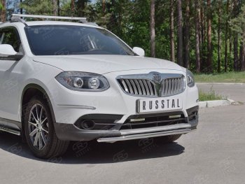 14 499 р. Одинарная защита переднего бампера из трубы d42 мм SLITKOFF  Brilliance V5 (2012-2018)  с доставкой в г. Краснодар. Увеличить фотографию 3