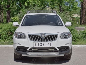 16 999 р. Одинарная защита переднего бампера из трубы d63 мм SLITKOFF Brilliance V5 (2012-2018)  с доставкой в г. Краснодар. Увеличить фотографию 3