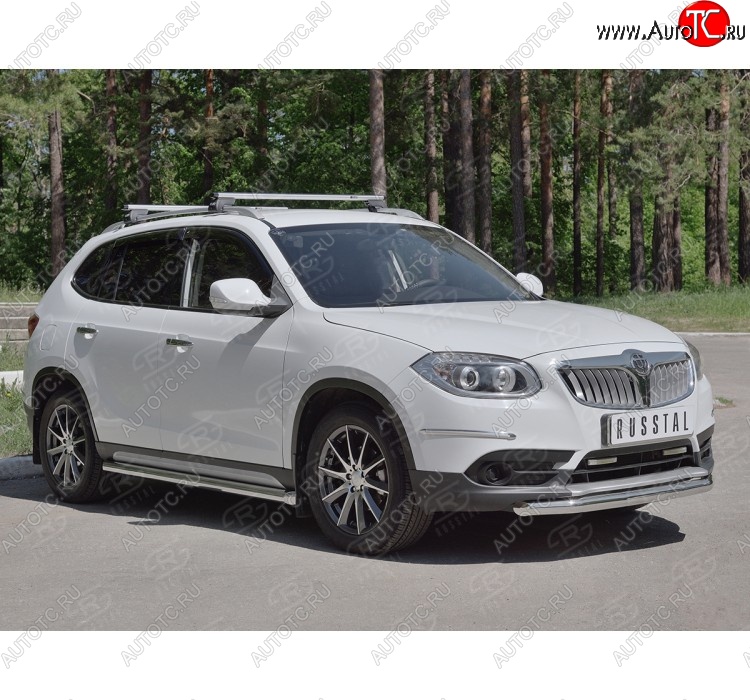 16 999 р. Одинарная защита переднего бампера из трубы d63 мм SLITKOFF Brilliance V5 (2012-2018)  с доставкой в г. Краснодар