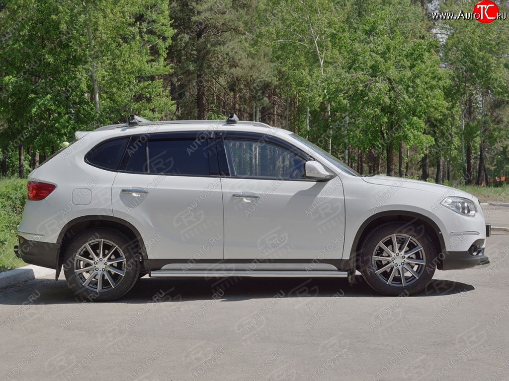 20 849 р. Защита порогов из круглой трубы d63 мм SLITKOFF v2  Brilliance V5 (2012-2018)  с доставкой в г. Краснодар