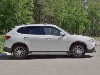 21 999 р. Защита порогов из круглой трубы d63 мм SLITKOFF v3  Brilliance V5 (2012-2018)  с доставкой в г. Краснодар. Увеличить фотографию 3