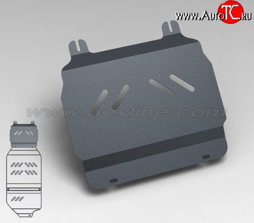 2 569 р. Защита картера двигателя Novline (5.3/6.0/6.2, АКПП, 3 мм) Cadillac Escalade GMT926 джип 5 дв. короткая база (2006-2014)  с доставкой в г. Краснодар
