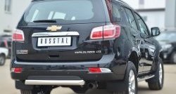 21 399 р. Одинарная защита заднего бампера из трубы диаметром 76 мм SLITKOFF  Chevrolet Trailblazer  GM800 (2012-2016) дорестайлинг  с доставкой в г. Краснодар. Увеличить фотографию 4