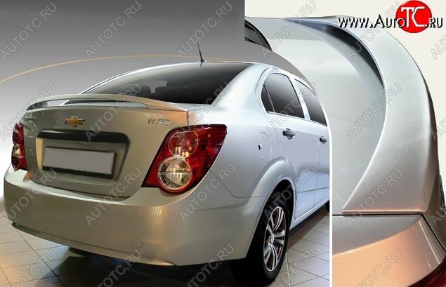 3 799 р. Спойлер CT Chevrolet Aveo T300 седан (2011-2015) (Неокрашенный)  с доставкой в г. Краснодар