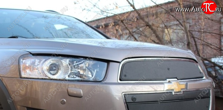 599 р. Зимняя заглушка решетки радиатора Стрелка 11 Премиум Chevrolet Captiva 2-ой рестайлинг (2013-2016)  с доставкой в г. Краснодар