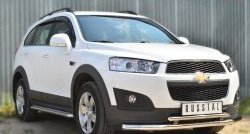 26 999 р. Широкая защита порогов (рестайлинг) SLITKOFF  Chevrolet Captiva (2013-2016) 2-ой рестайлинг  с доставкой в г. Краснодар. Увеличить фотографию 3