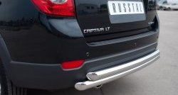 17 999 р. Защита заднего бампера (2 трубы Ø63 мм, нержавейка) SLITKOFF  Chevrolet Captiva (2011-2013) 1-ый рестайлинг  с доставкой в г. Краснодар. Увеличить фотографию 2