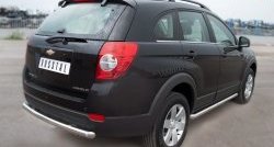 16 999 р. Одинарная защита заднего бампера из трубы диаметром 63 мм SLITKOFF  Chevrolet Captiva (2011-2013) 1-ый рестайлинг  с доставкой в г. Краснодар. Увеличить фотографию 4