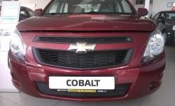 2 089 р. Нижняя сетка на бампер Russtal (черная) Chevrolet Cobalt седан дорестайлинг (2011-2016)  с доставкой в г. Краснодар. Увеличить фотографию 7