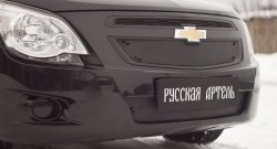 1 449 р. Зимняя заглушка решетки радиатора и переднего бампера РА  Chevrolet Cobalt (2011-2016) седан дорестайлинг  с доставкой в г. Краснодар. Увеличить фотографию 2