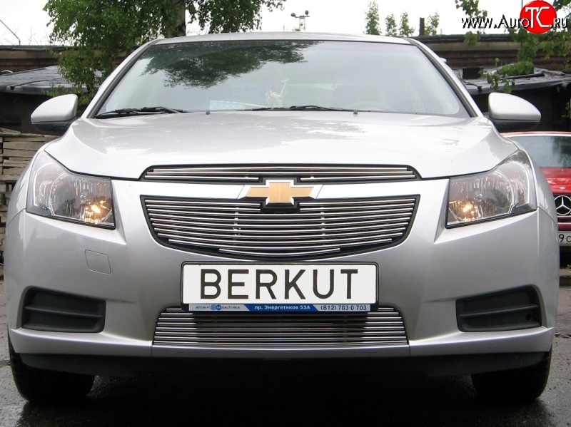 4 399 р. Декоративная вставка воздухозаборника Berkut Chevrolet Cruze J305 хэтчбек дорестайлинг (2009-2012)  с доставкой в г. Краснодар