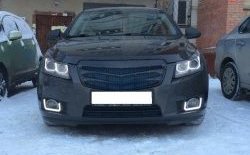 3 529 р. Радиаторная решётка (дорестайлинг) Sport v2 Chevrolet Cruze J300 седан рестайлинг (2012-2015) (Неокрашенная)  с доставкой в г. Краснодар. Увеличить фотографию 3