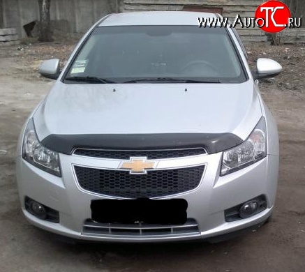 2 369 р. Дефлектор капота NovLine Chevrolet Cruze J300 седан дорестайлинг (2009-2012)  с доставкой в г. Краснодар