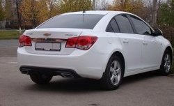 3 589 р. Диффузор заднего бампера Sport  Chevrolet Cruze  J300 (2009-2012) седан дорестайлинг (Глянец под окраску, Неокрашенный)  с доставкой в г. Краснодар. Увеличить фотографию 2