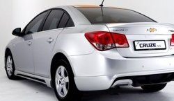 4 199 р. Пороги накладки Extrime Chevrolet Cruze J300 седан рестайлинг (2012-2015) (Неокрашенные)  с доставкой в г. Краснодар. Увеличить фотографию 2