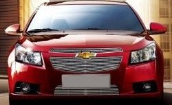 Декоративные вставки решетки радиатора и переднего бампера CT Chevrolet Cruze J300 седан рестайлинг (2012-2015)