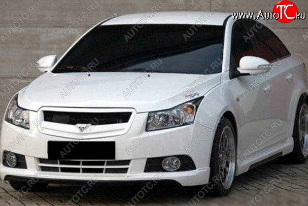 2 999 р. Решётка радиатора Road Runs style Chevrolet Cruze J300 седан дорестайлинг (2009-2012) (Неокрашенная)  с доставкой в г. Краснодар