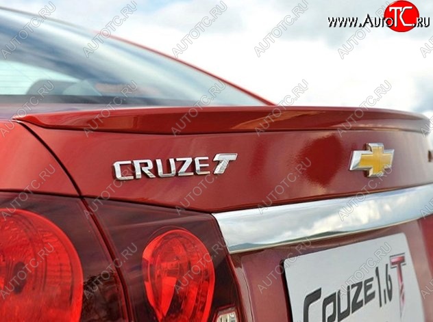 2 749 р. Лип спойлер Lip Chevrolet Cruze J300 седан дорестайлинг (2009-2012) (Неокрашенный)  с доставкой в г. Краснодар