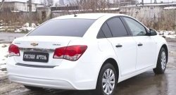 1 059 р. Защитная накладка на задний бампер RA  Chevrolet Cruze  J300 (2012-2015) седан рестайлинг  с доставкой в г. Краснодар. Увеличить фотографию 2