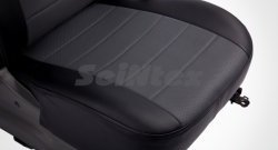 6 249 р. Чехлы для сидений SeiNtex (экокожа)  Chevrolet Cruze ( J300,  J305) (2009-2015) седан дорестайлинг, хэтчбек дорестайлинг, седан рестайлинг, хэтчбек рестайлинг (Серый цвет)  с доставкой в г. Краснодар. Увеличить фотографию 5