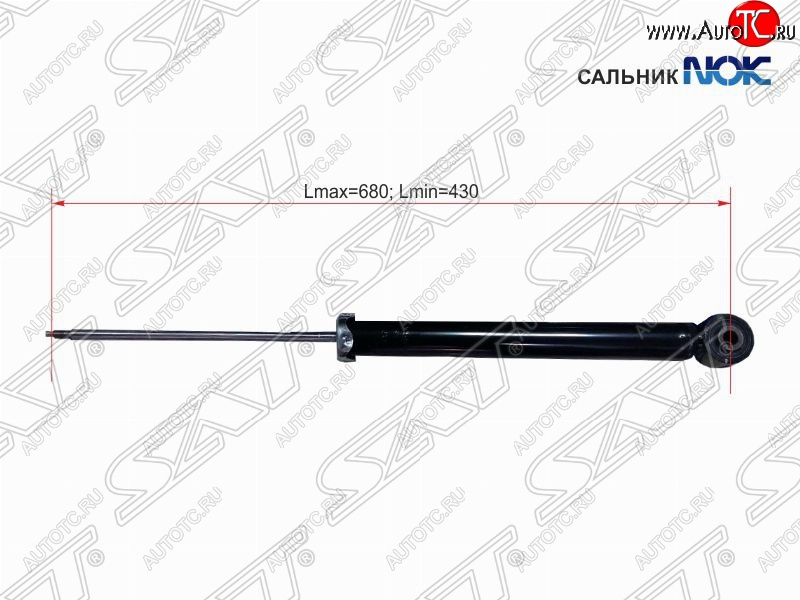 2 249 р. Амортизатор задний SAT (LH=RH) Chevrolet Cruze J300 седан дорестайлинг (2009-2012)  с доставкой в г. Краснодар