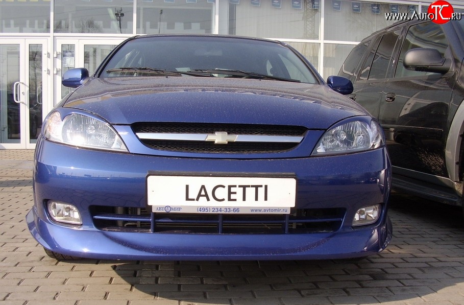 3 579 р. Накладка переднего бампера ATL  Chevrolet Lacetti  хэтчбек (2002-2013) (Неокрашенная)  с доставкой в г. Краснодар