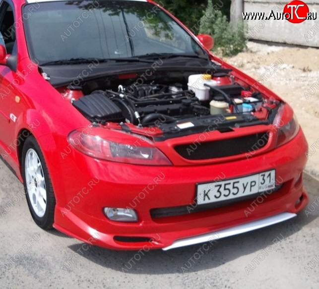 1 249 р. Нижняя планка для накладки переднего бампера CT 1 Chevrolet Lacetti хэтчбек (2002-2013) (Неокрашенная)  с доставкой в г. Краснодар