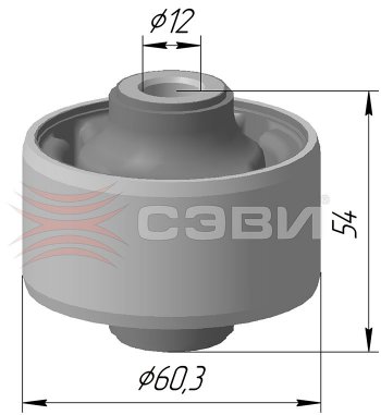 Шарнир рычагов передней подвески 2108 СЭВИ-Эксперт (задний) Chevrolet Lacetti седан (2002-2013)