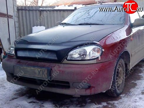 3 499 р. Решётка радиатора Акула Daewoo Lanos T150 хэтчбэк 5 дв. рестайлинг (2002-2008) (Неокрашенная)  с доставкой в г. Краснодар