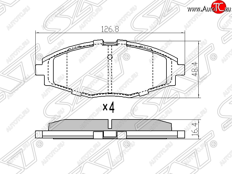 969 р. Колодки тормозные SAT (для диска 236 mm)  Chevrolet Lanos  T100 (2002-2017), Daewoo Nexia  рестайлинг (2008-2015), ЗАЗ Chance ( седан,  хэтчбэк) (2009-2017)  с доставкой в г. Краснодар