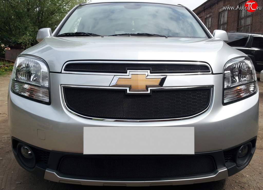 1 469 р. Сетка воздухозаборника переднего бампера Russtal Chevrolet Orlando (2011-2018)  с доставкой в г. Краснодар