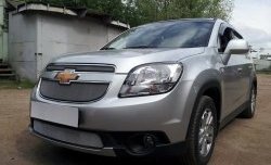 1 539 р. Сетка воздухозаборника переднего бампера Russtal  Chevrolet Orlando (2011-2018) (хром)  с доставкой в г. Краснодар. Увеличить фотографию 6