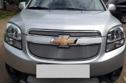 1 539 р. Сетка в решетку радиатора (нижняя) Russtal  Chevrolet Orlando (2011-2018) (хром)  с доставкой в г. Краснодар. Увеличить фотографию 5