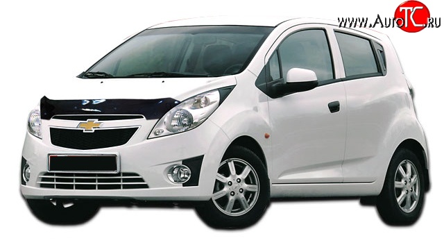 999 р. Дефлектор капота NovLine Chevrolet Spark M300 дорестайлинг (2010-2015)  с доставкой в г. Краснодар