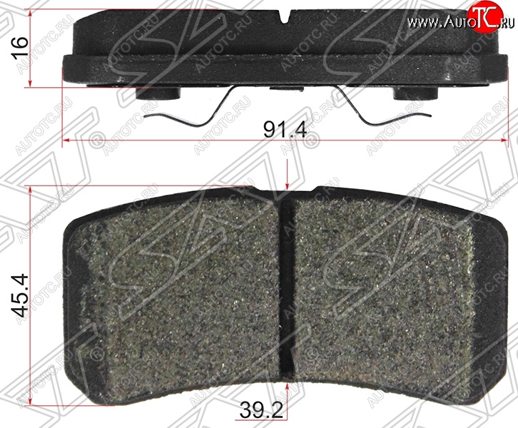 999 р. Колодки тормозные задние SAT  Mitsubishi ASX дорестайлинг (2010-2012)  с доставкой в г. Краснодар