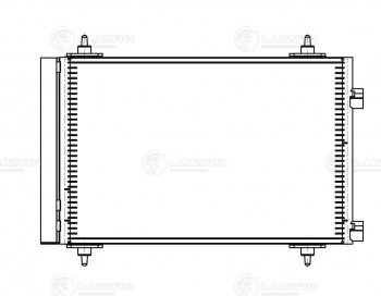 7 449 р. Радиатор кондиционера на LUZAR (1.6i / 1.4i / 2.0i / 2.0HDi) CITROEN C4 B7 седан рестайлинг (2015-2022)  с доставкой в г. Краснодар. Увеличить фотографию 3