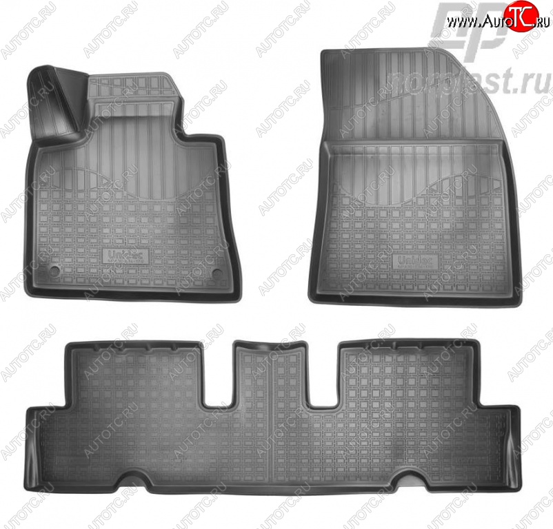 2 189 р. Коврики в салон Norplast Unidec  CITROEN C4 Grand Picasso ( U) (2014-2018) рестайлинг (Цвет: черный)  с доставкой в г. Краснодар