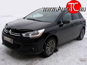 2 879 р. Дефлектор капота NovLine (хетчбек) CITROEN C4 B7 хэтчбэк 5 дв. (2011-2018)  с доставкой в г. Краснодар