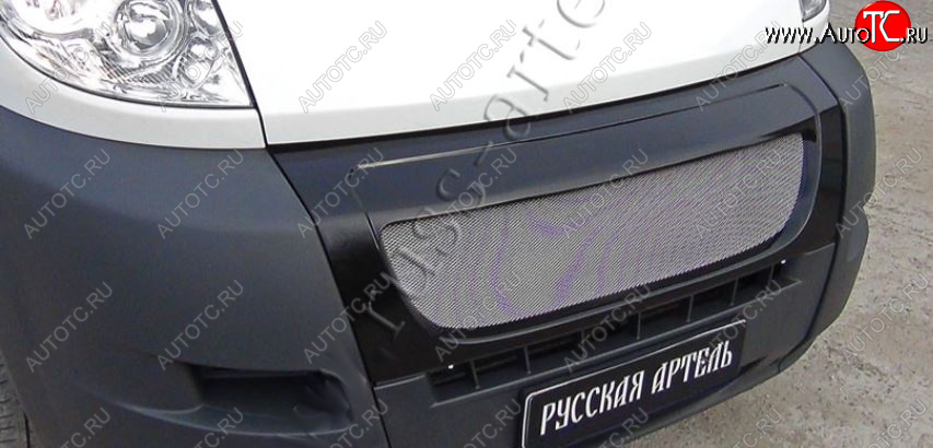 5 499 р. Решетка радиатора RA (с металлической сеткой) CITROEN Jumper 250 (2006-2014) (Глянец под окраску, Неокрашенная)  с доставкой в г. Краснодар