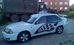 3 169 р. Высокий универсальный спойлер Кураж KIA Cerato 1 LD седан рестайлинг (2005-2008) (Без места под стоп сигнал, Неокрашенный)  с доставкой в г. Краснодар. Увеличить фотографию 5