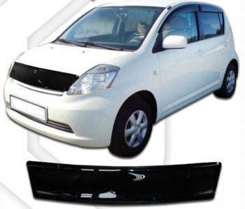 Дефлектор капота CA-Plastic Daihatsu (Дайхатсу) Boon (Бун)  M300 хэтчбэк 5 дв. (2004-2010) M300 хэтчбэк 5 дв. дорестайлинг, рестайлинг