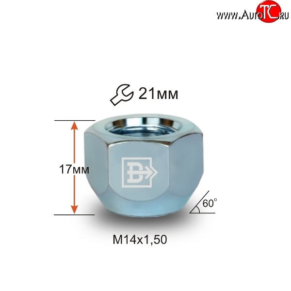 36 р. Колёсная гайка Вектор M14 1.5 Audi A3 8V1 хэтчбэк 3 дв. дорестайлинг (2012-2016)