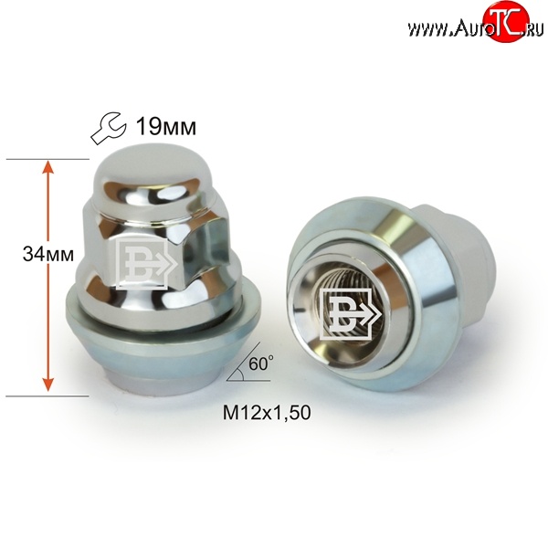 172 р. Колёсная гайка Вектор M12 1.5    с доставкой в г. Краснодар